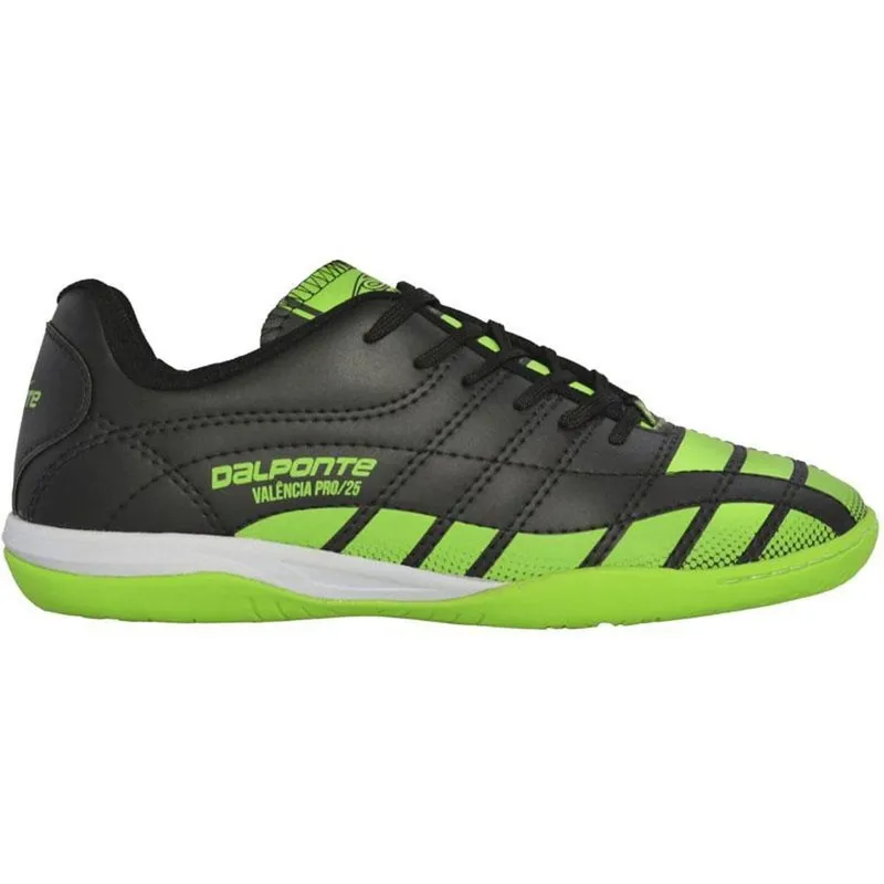 CHUTEIRA FUTSAL DALPONTE VALENCIA PRO 25 PRETO VERDE MASC