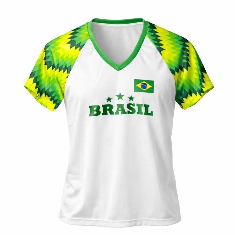 Camisa Brasil Essence Branca - Feminino
