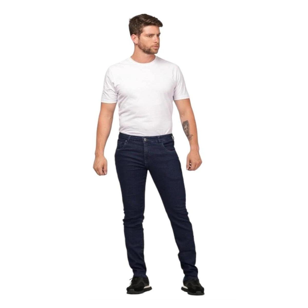 Calça Jeans Masculina Corte Reto Shyro's Bolsos Tradicional