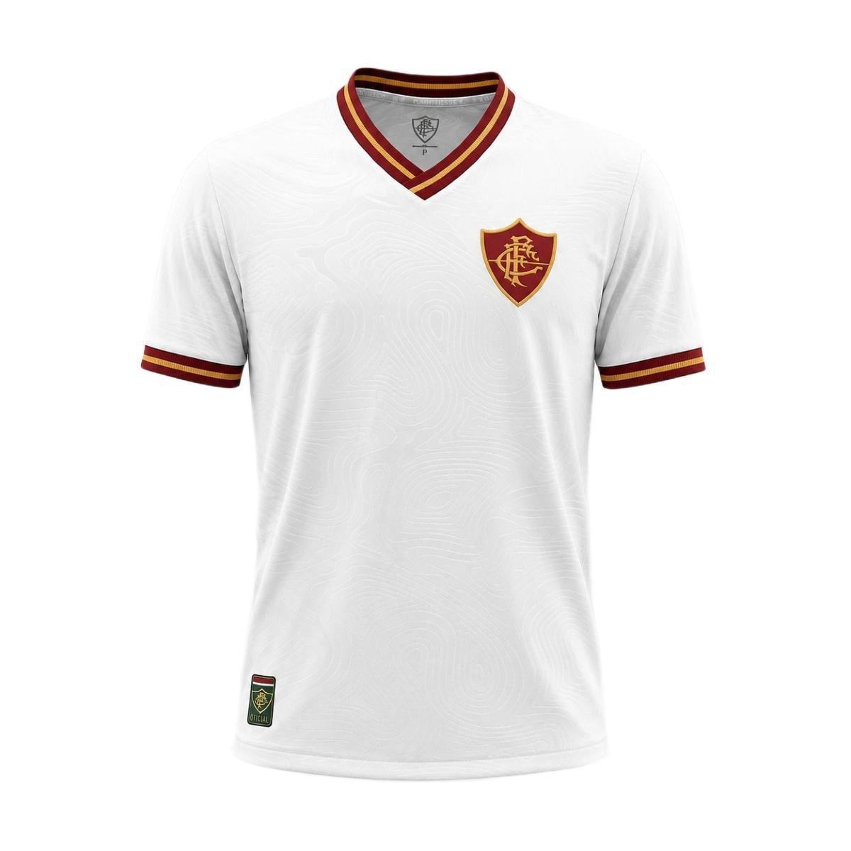 Camisa Fluminense Essência Tricolor Branco - Masculino