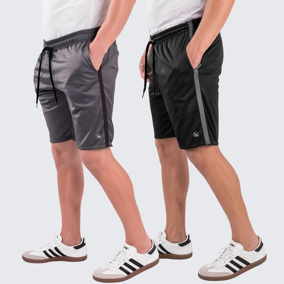 Kit 2 Short Bermuda Masculina Esporte Helanca Academia Treino Premium