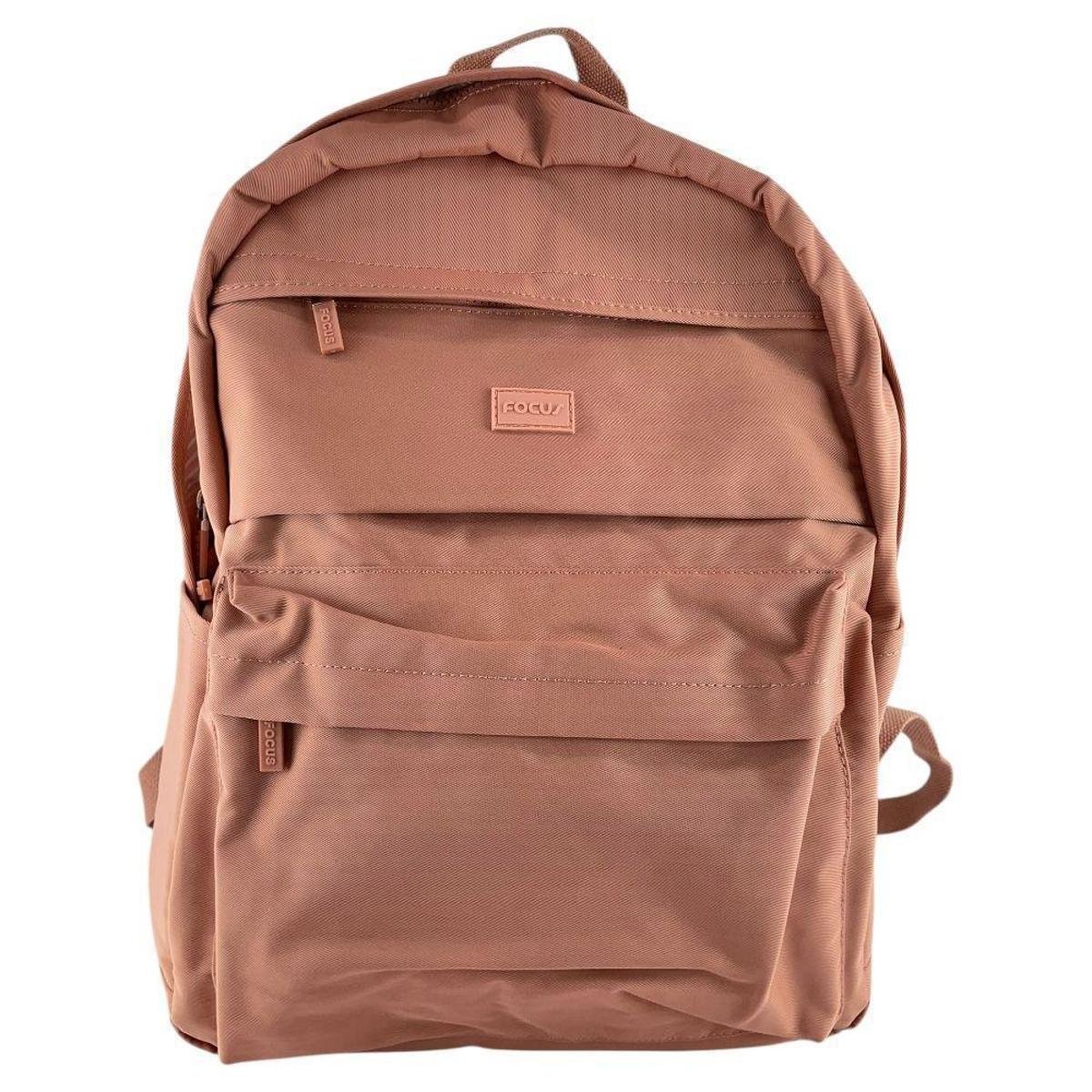 Mochila Casual Focus Moderna Grande Tecido Costas Feminina