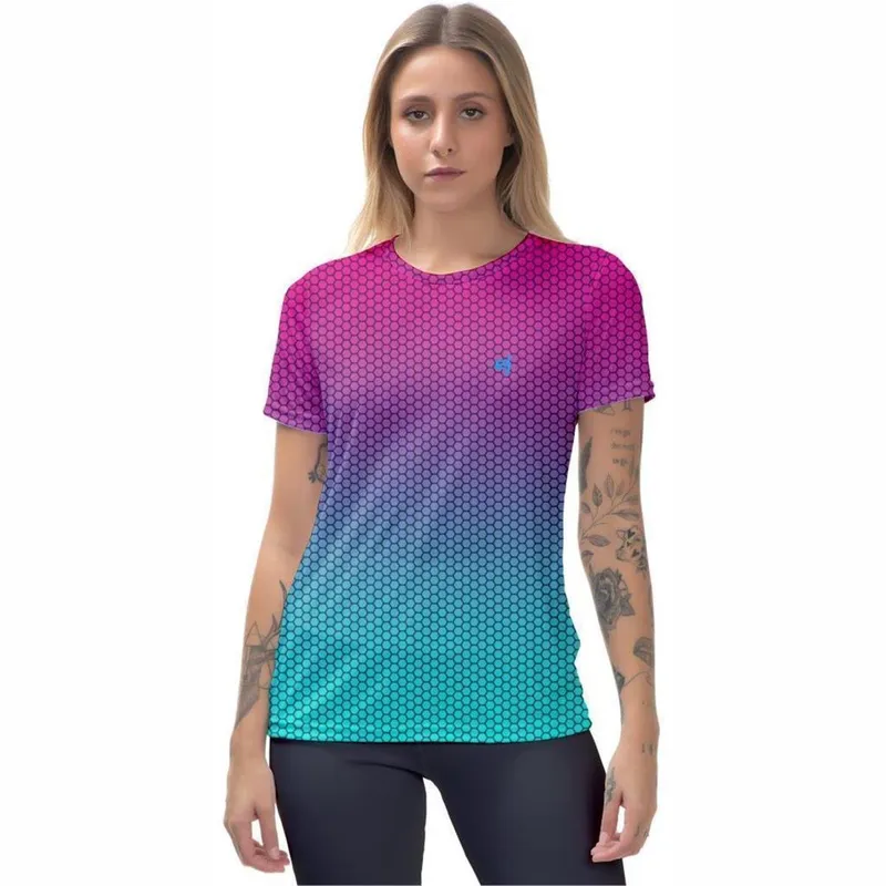 Blusa Academia Feminina Fitness Camiseta Treino Camisa Caminhada