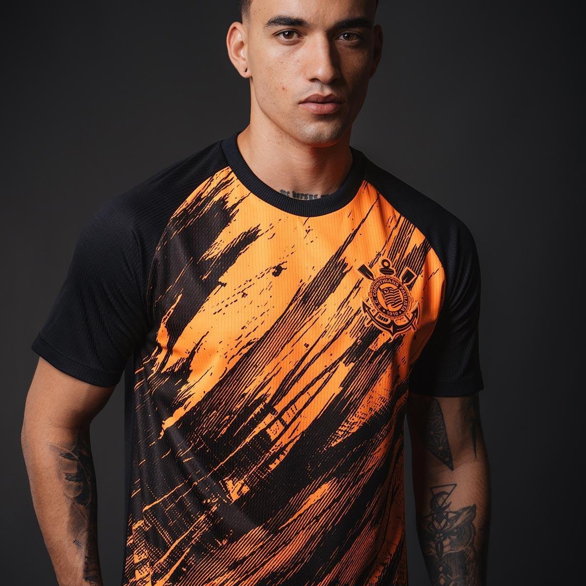 Camisa Corinthians Pro Laranja Masculina