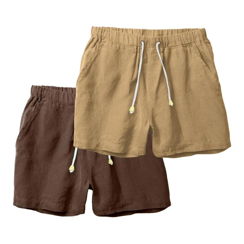 Kit 2 Bermudas em Linho Masculina Short Versátel Leve e Moderno