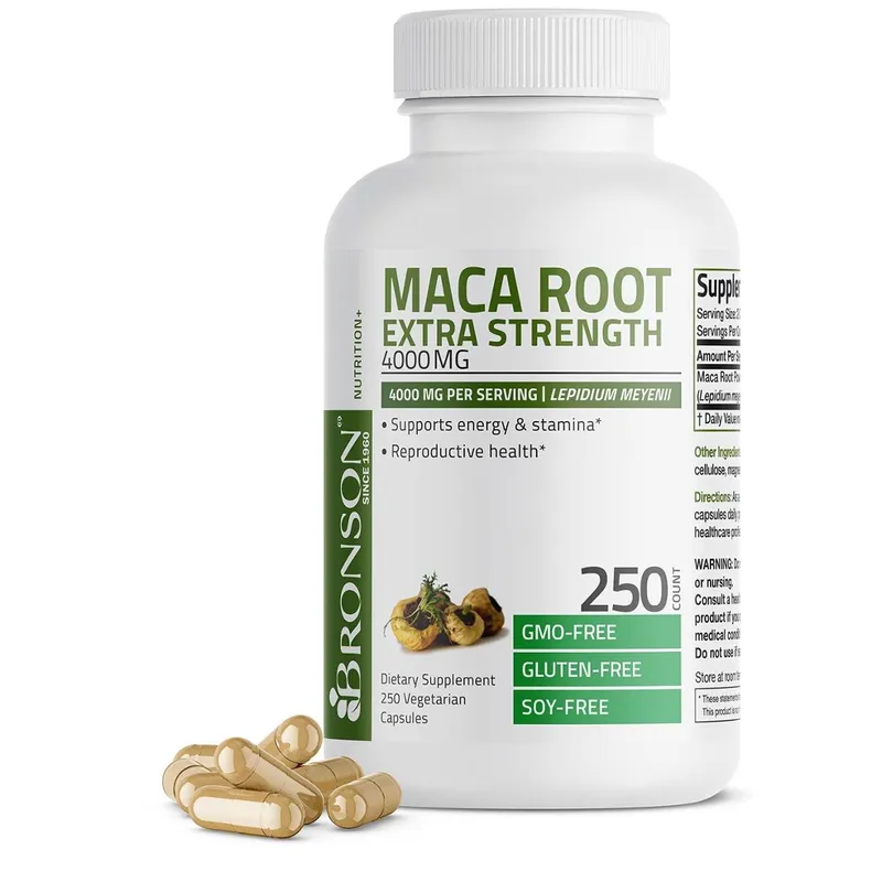 Suplemento Bronson Maca Root Extra Strength 4000 mg