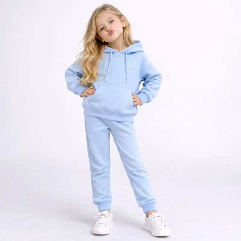 Conjunto Moletom Infantil Menina Canguru Calça e Blusa Manga Longa