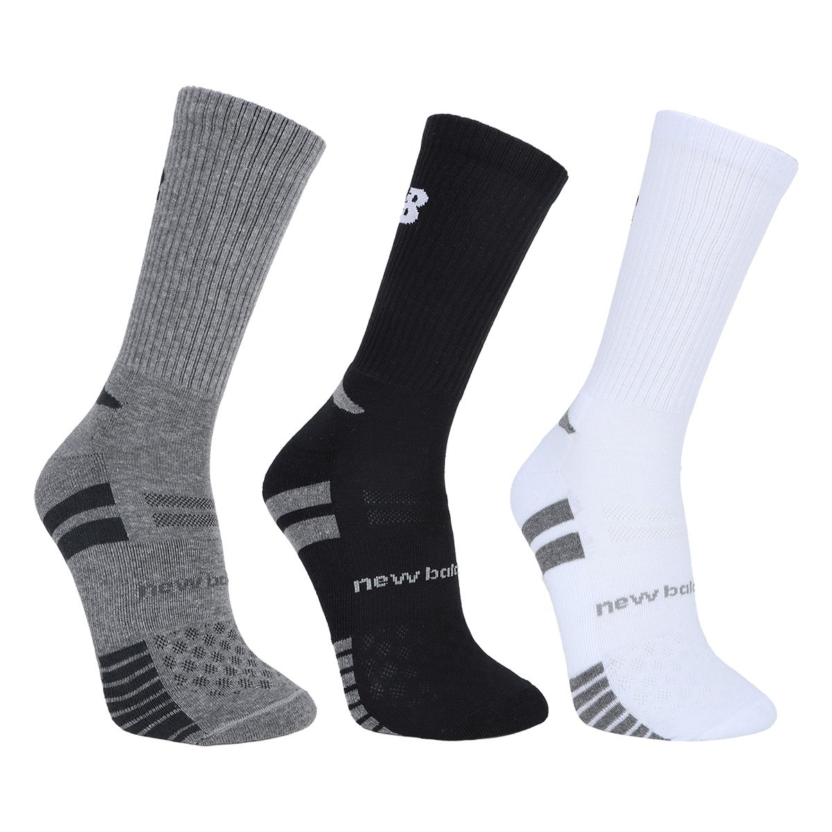 Kit Meia New Balance c/ 3 Pares Masculina