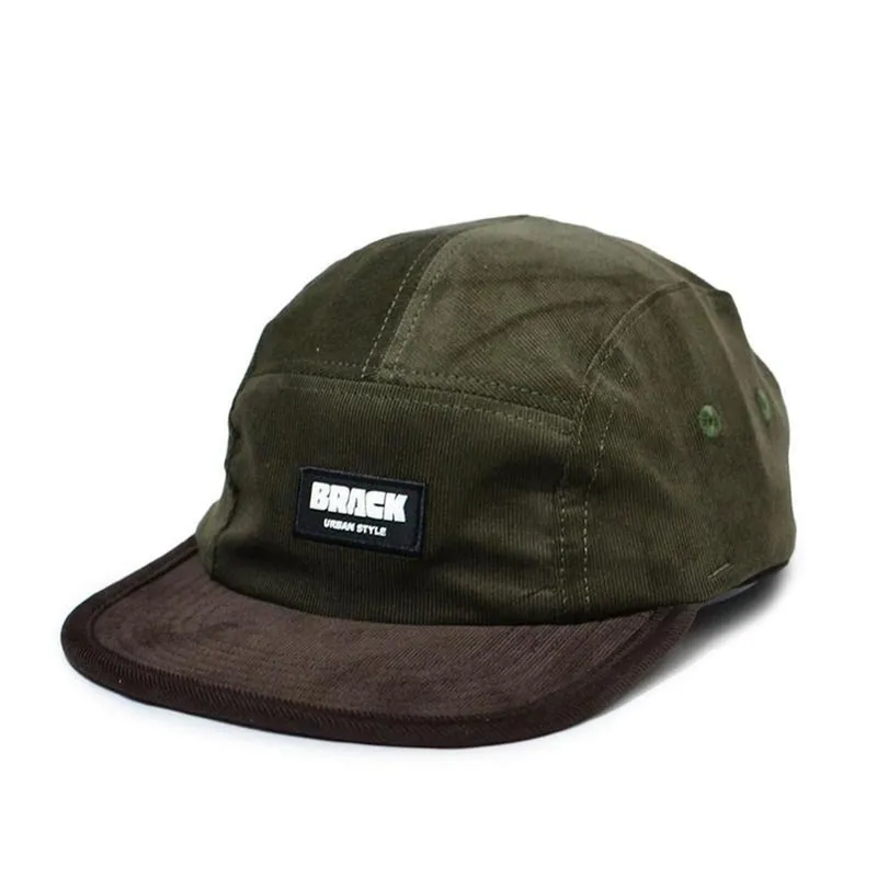 Boné Brack Five Panel Cotelê Verde Marrom