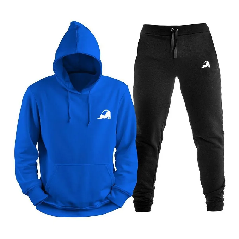 Conjunto Blusa Blusão Canguru Calça Moletom Gato da Sorte Abrigo Agasalho Diversas Cores TropiCaos