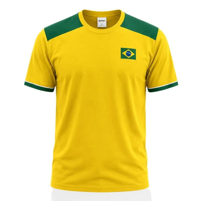 Camisa Brasil Torcedor Copa Algodão - Masculino