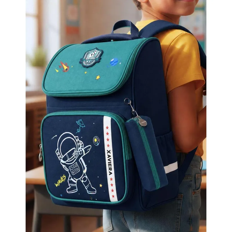 Mochila Escolar Grande Infantil Bolso Garrafa Abertura Ampla