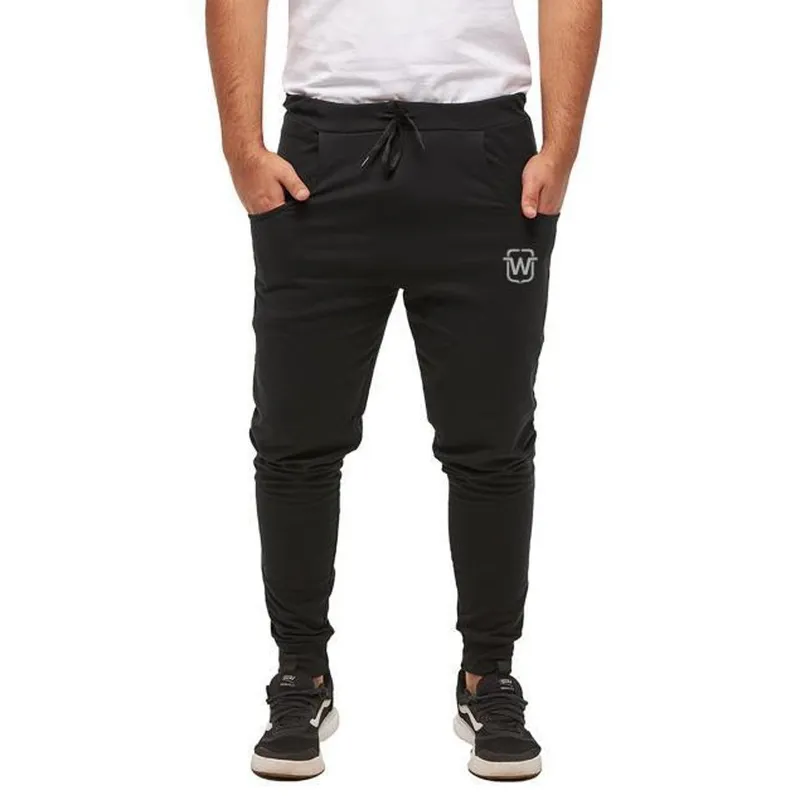 CALÇA DE MOLETOM WOOKS MASCULINA SLIM SKINNY SPORT LUXO-PRETO-GG