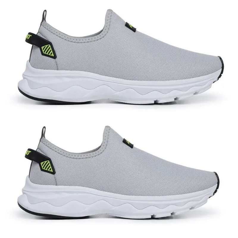 Kit 2 Tênis Slip On Meia Masculino Macio Leve Caminhada Tamanho:38;Cor: