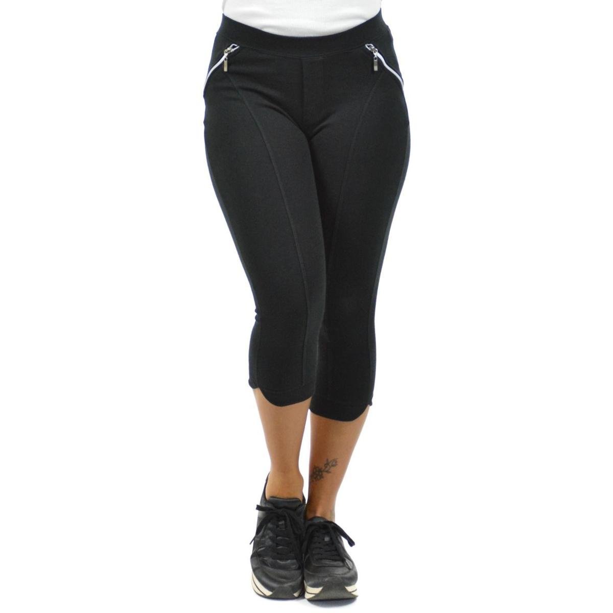 Calça capri moderna fenomenal Verde militar P