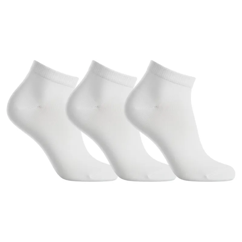 Kit 3 Pares Meias de Algodão Classic Cano Curto Unissex Sortida Casual Dia a Dia Confortável
