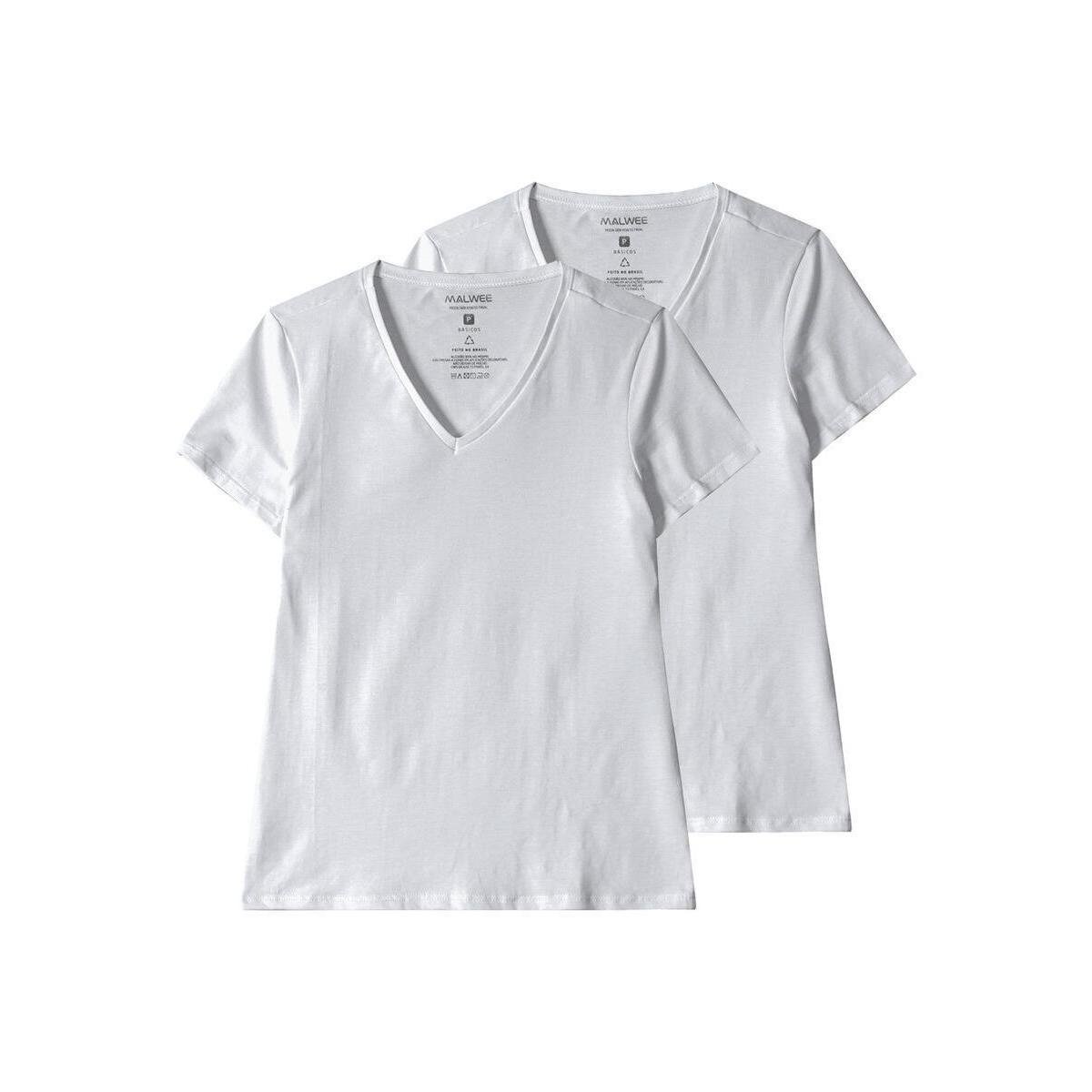 Kit com 2 Camisetas Feminina Malwee 1000004502 Preto