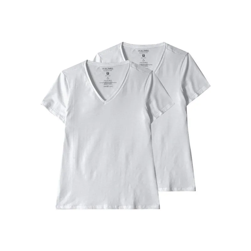Kit com 2 Camisetas Feminina Malwee 1000004502 Preto