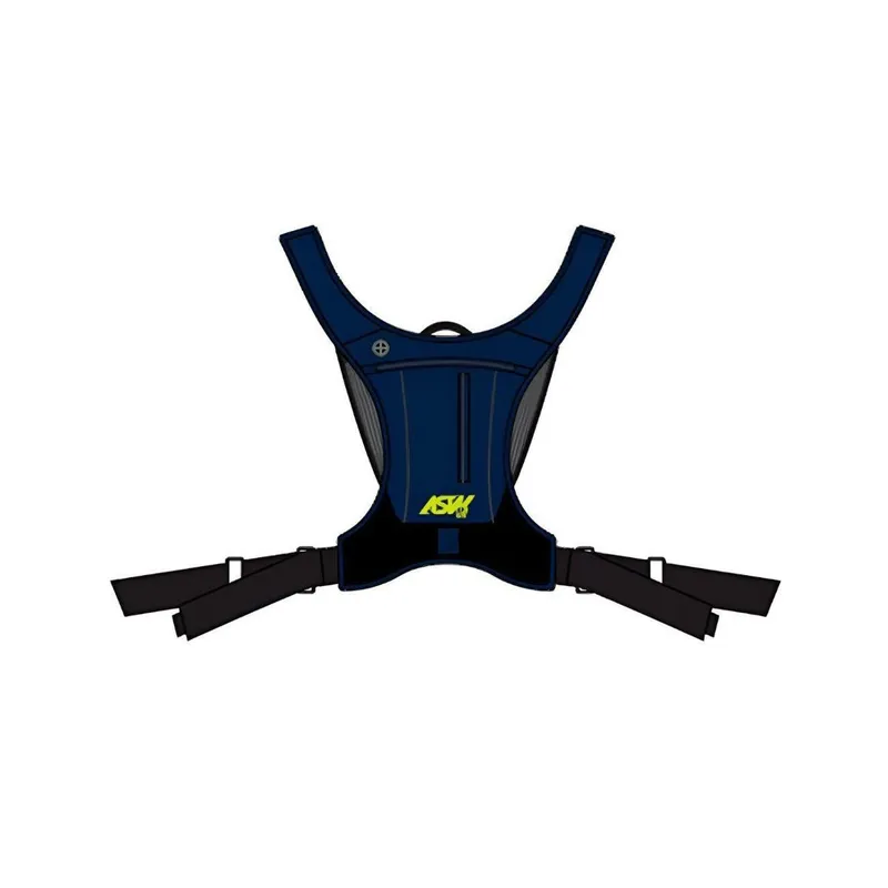 Mochila Bolsa Hidratação Asw Tank Lite 2L Marinho Preto Amarelo