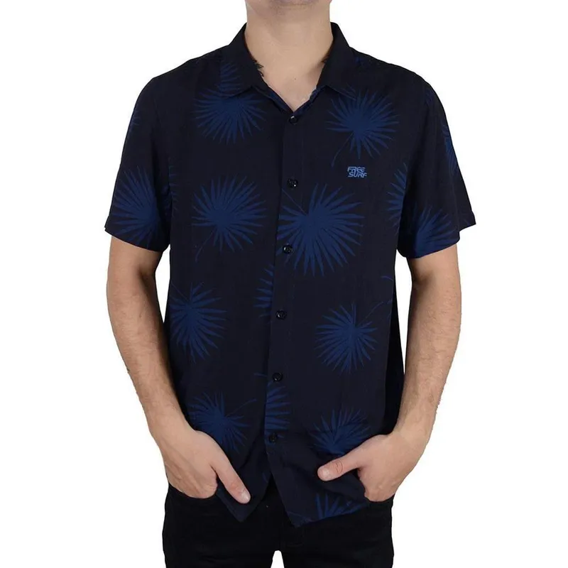 Camisa Masculina Freesurf MC Indigo Marinho - 110501