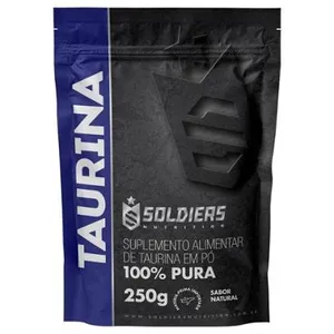 L - Taurina 250g - 100% Pura Importada - Soldiers Nutrition