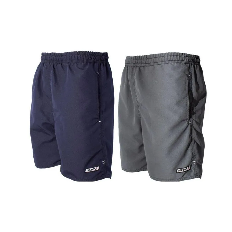 Kit 2 Short Bermuda Tactel Tamanho Especial Extra Plus Size Bolsos Elástico Cordão Esporte