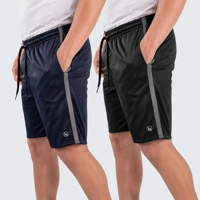Kit 2 Short Bermuda Masculina Esporte Helanca Academia Treino Premium