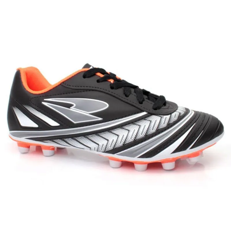 Chuteira Campo Dray Topfly Masculina - Preto e Chumbo - 41