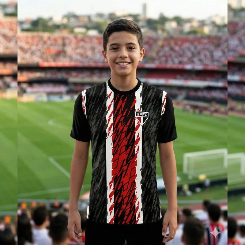 Camisa São Paulo Infantil Force 2026 SPFC Oficial