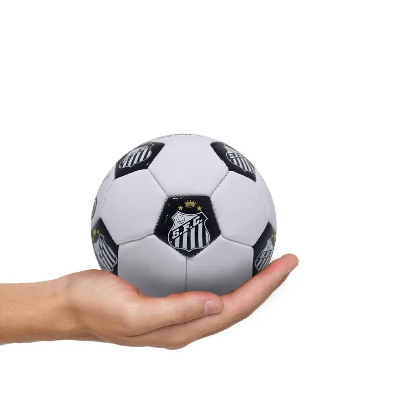 MINI BOLA OFICIAL SANTOS SAN-MINI-4 - BRANCO/PRETO 1