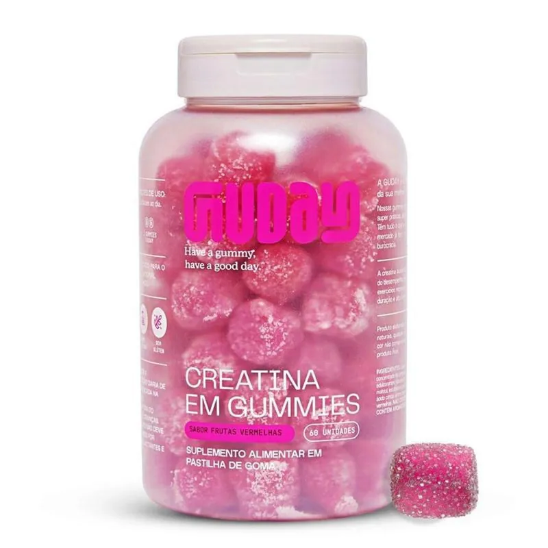 Creatina Guday Gummies Suplemento 60 Gomas