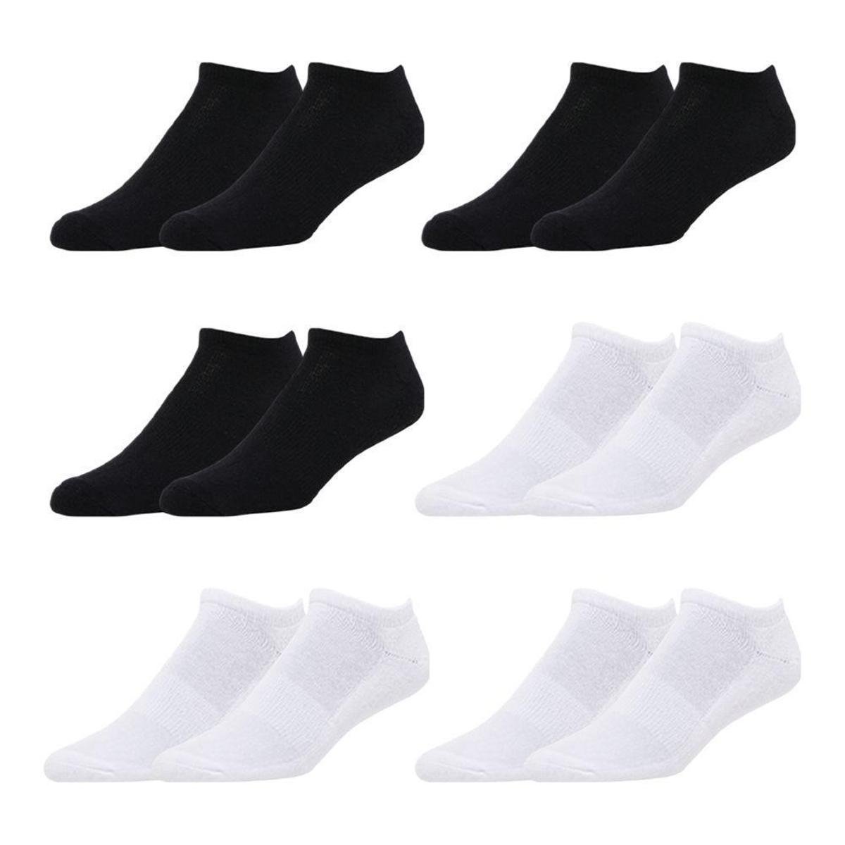 Kit 6 Pares de Meias Masculina Soquete 37/44