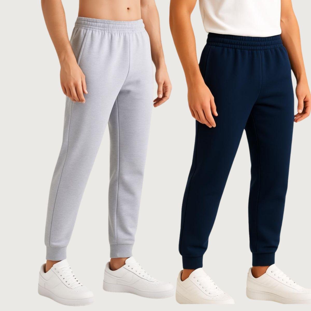 Kit 2 Calça Jogger Moletom Masculina Conforto e Estilo para o Dia a Dia