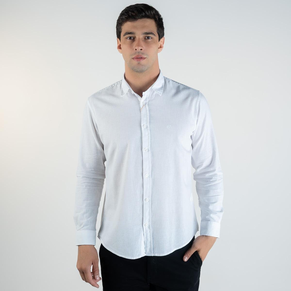 Camisa Linho Pienza Versatiold Branca