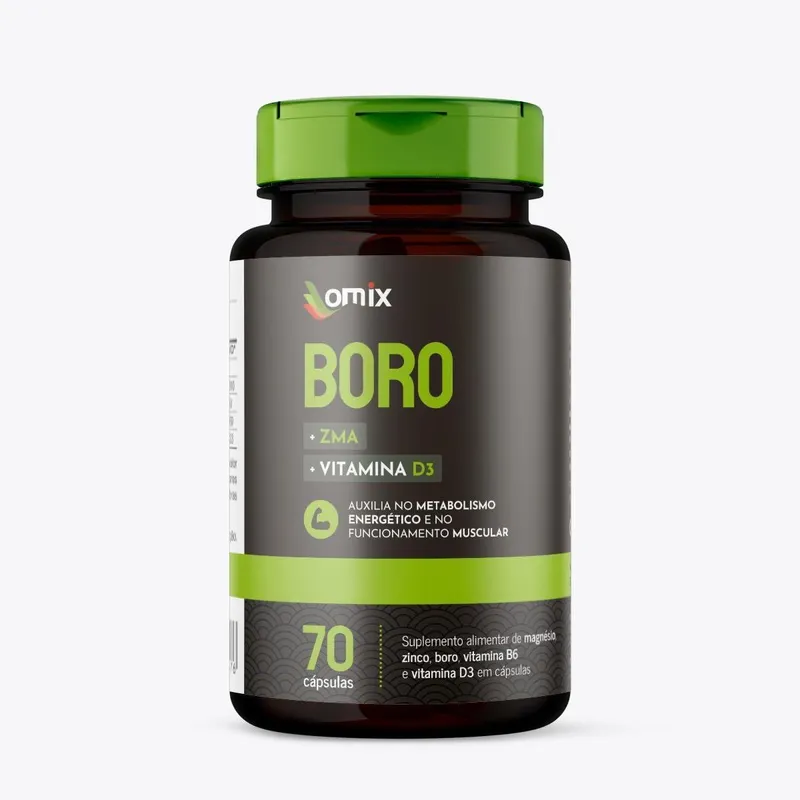 Boro + ZMA + D3 - 70 cápsulas - Omix