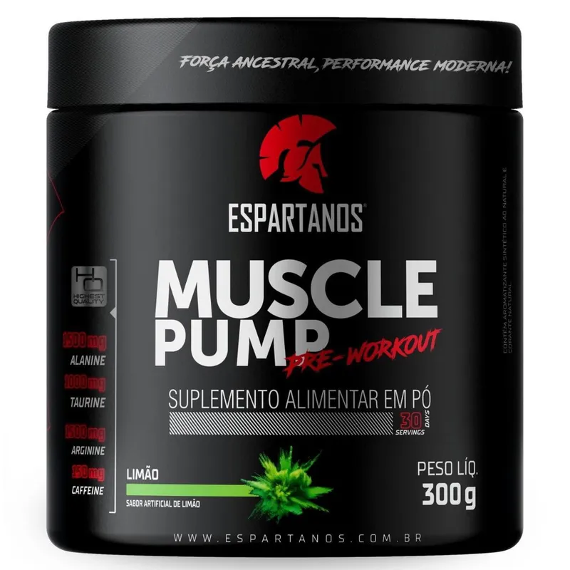 Pré Treino Muscle Pump Pre Workout 300g - Espartanos