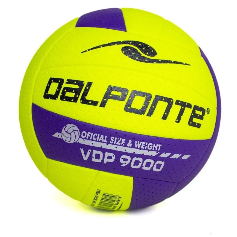 Bola de Vôlei Dalponte VDP 9000 Soft Amarelo Roxo Preto
