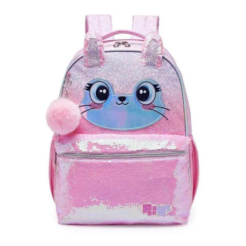 Mochila Escolar Infantil Pacific Pack Me Cute Rosa - 998AE