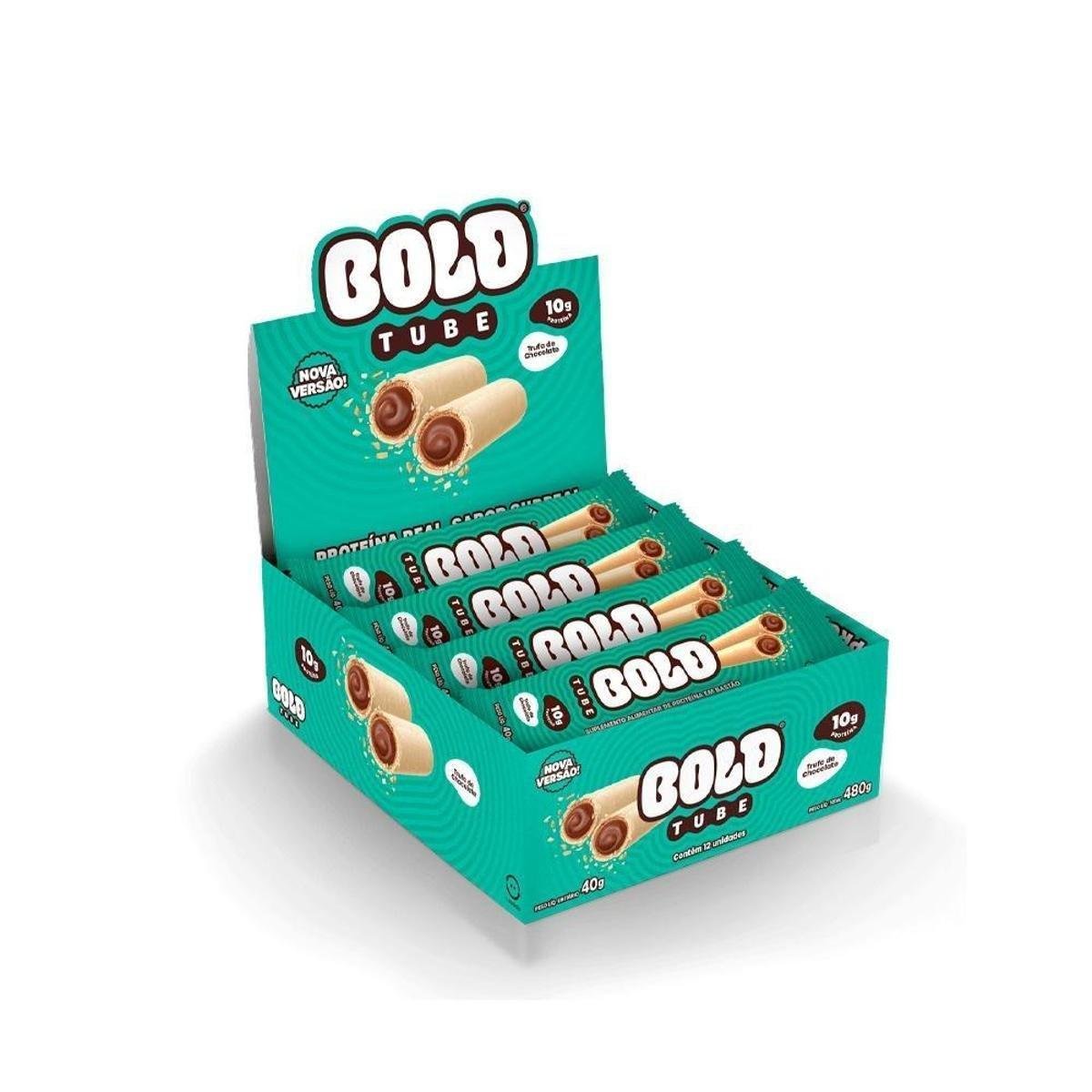 Chocolate Proteico BOLD Tube Caixa Mista 10g de Proteína - 12 Un.
