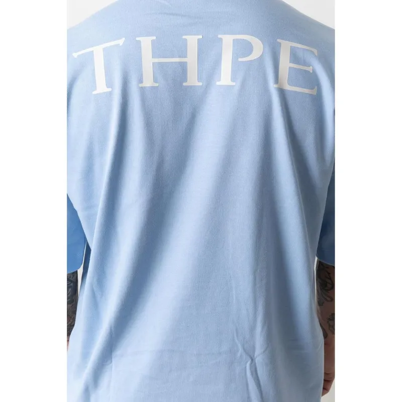 Camiseta Oversized Gola Alta Classic Azul Bebe