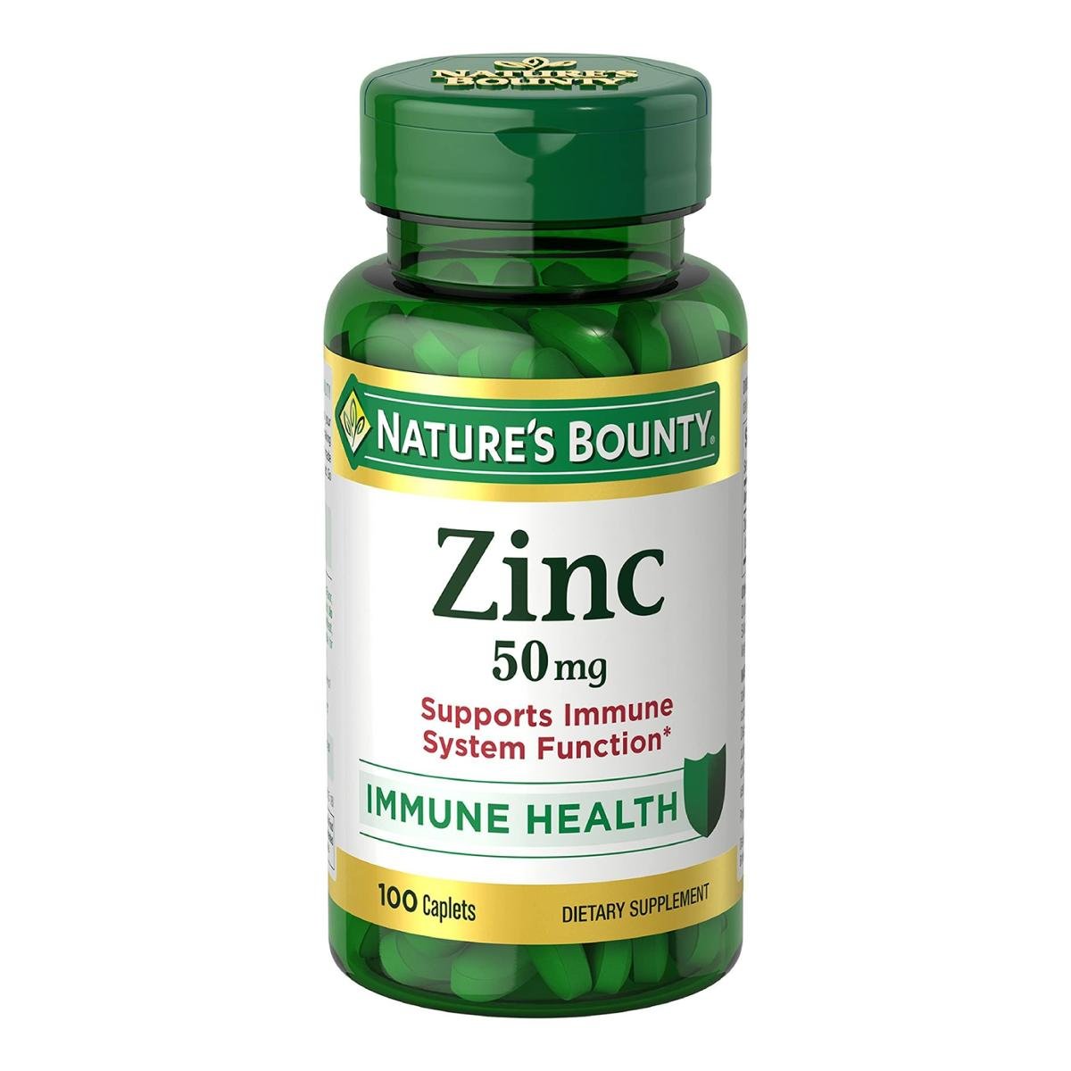 Suplemento Nature'S Bounty Zinc, 50 Mg, Comprimidos De 100 Ct