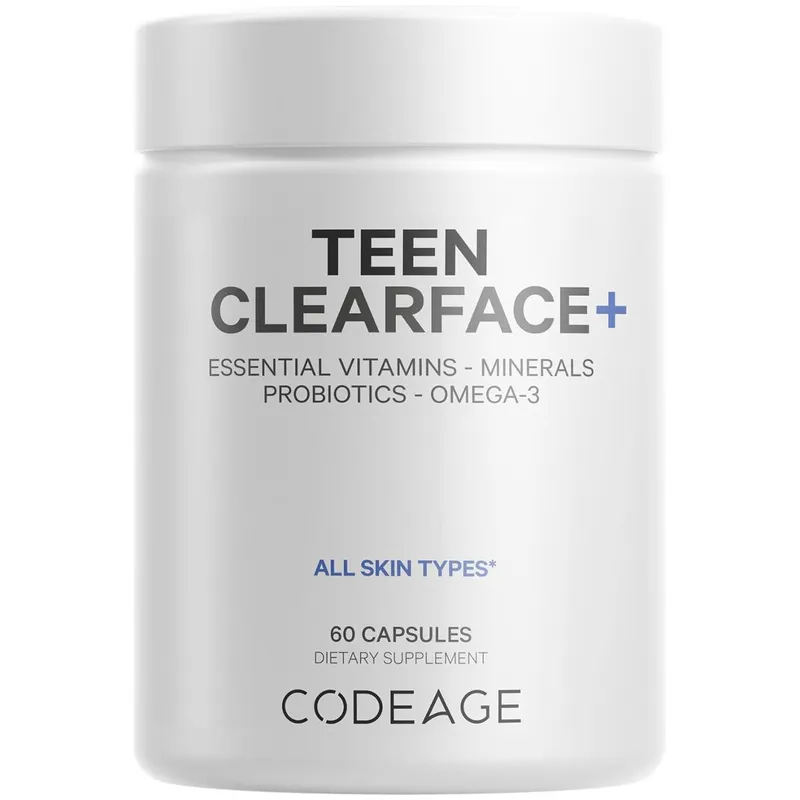 Suplemento Codeage Teen Clearface Adolescent 60 cápsulas