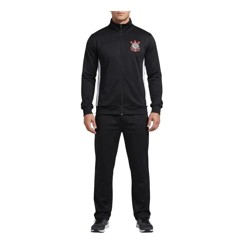 AGASALHO MASCULINO CORINTHIANS JENSEN PRETO BRANCO
