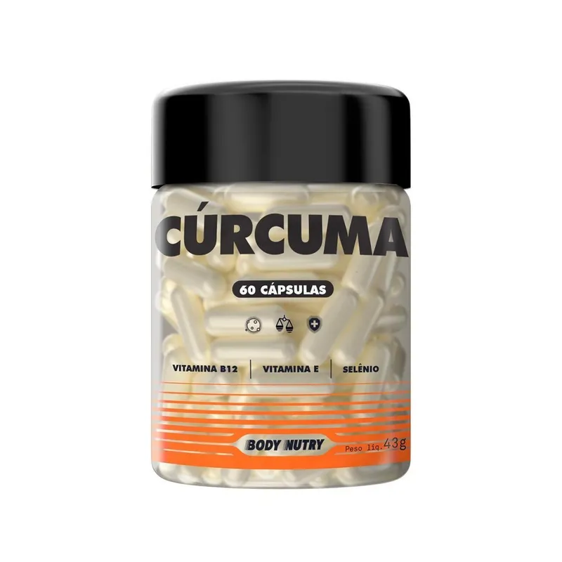 Cúrcuma com Vitaminas e Minerais 60 Cápsulas – Suplemento Alimentar Body Nutry