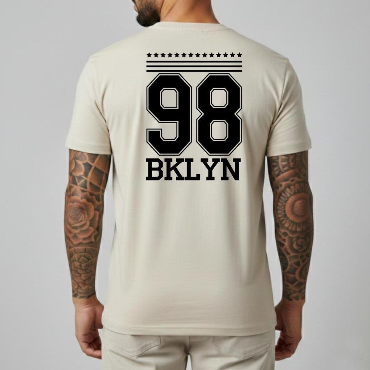 Camiseta Masculina Algodão Slim Fit Camisa Casual Streetwear Minimalista Manga Curta Gola Redonda