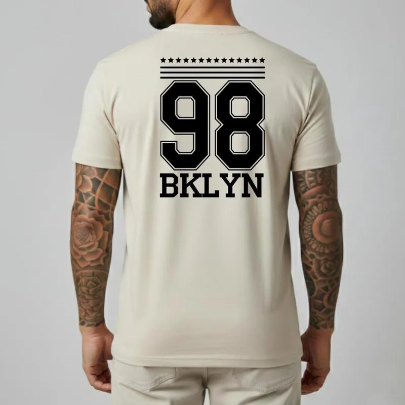 Camiseta Masculina Algodão Slim Fit Camisa Casual Streetwear Minimalista Manga Curta Gola Redonda