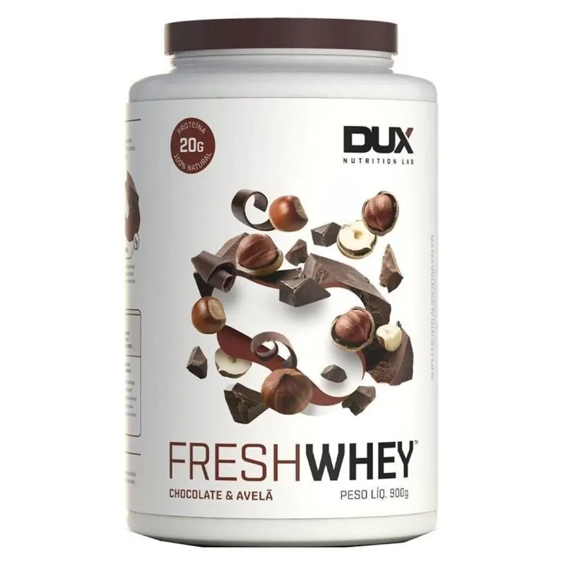 Fresh Whey 3w Isolado Hidro Chocolate Belga e Avela 900g Dux