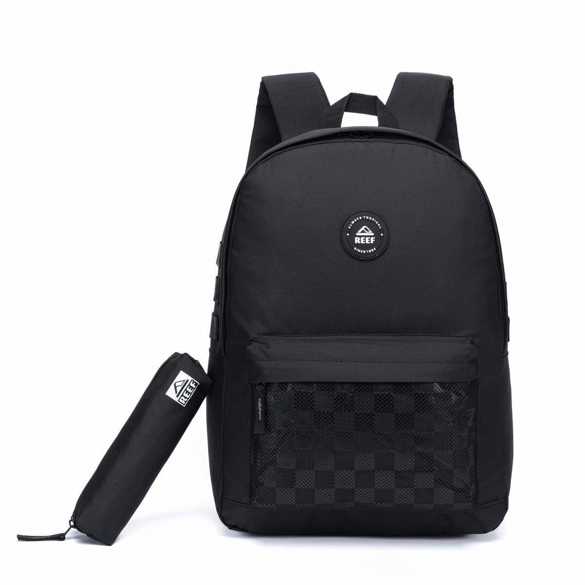 Mochila + Estojo Reef Escolar Faculdade Resistente 16 Litros