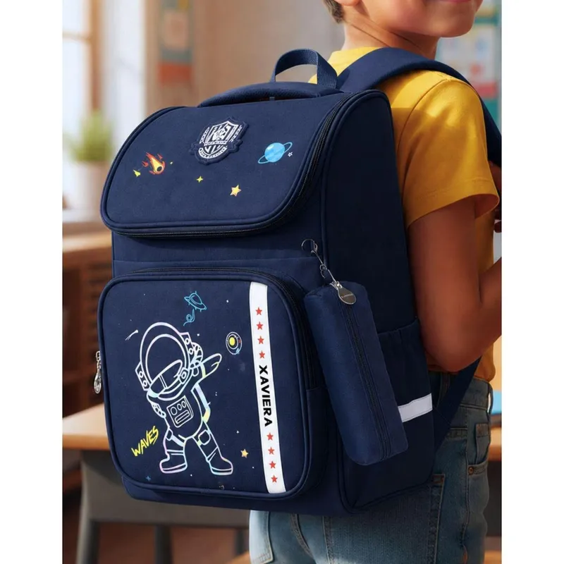 Mochila Escolar Grande Infantil Bolso Garrafa Abertura Ampla