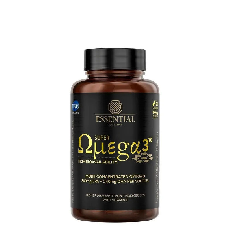 Super Ômega 3 TG 1g 90 Cápsulas - Essential Nutrition